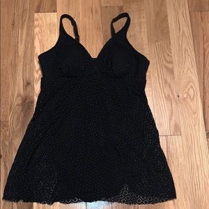 Black one piece swimsuit!!!
